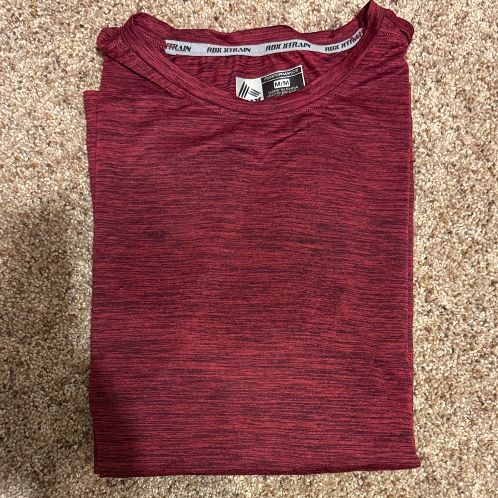 RBX Men's Heathered Maroon Short Sleeve Tee